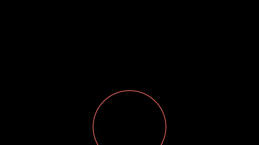 The red circle shifted down, so that the bottom of the frame cuts it off.