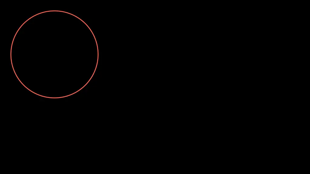 The same red circle moved to the top-left corner of the frame.