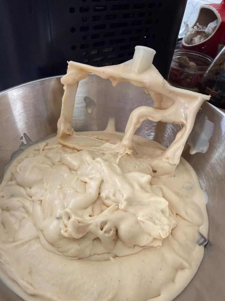 Consistency of procook ice cream maker ice cream after churning